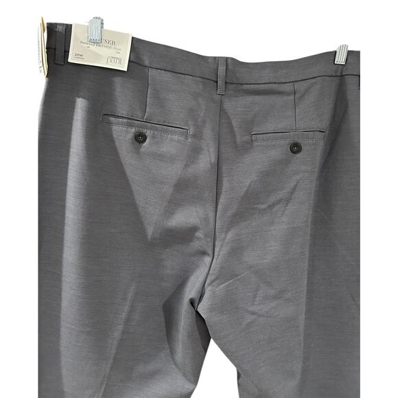 NEW CJ Banks Gray Relaxed Fit High Rise Trouser The Perfect Pant Size 20W Avg - Picture 5 of 7
